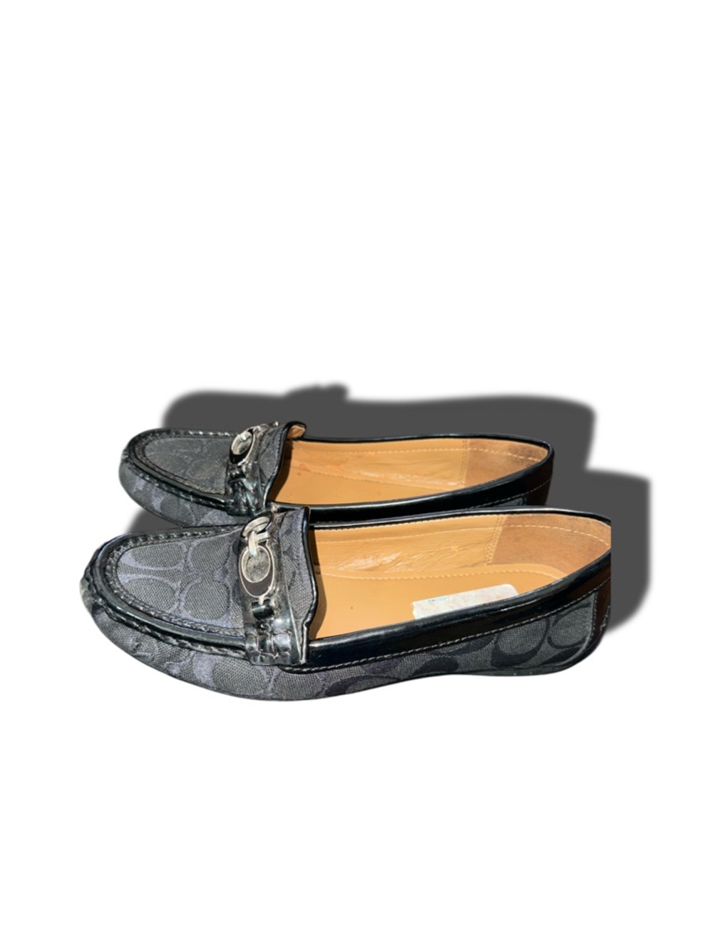 Coach Black Signature Canvas Bit Loafers
